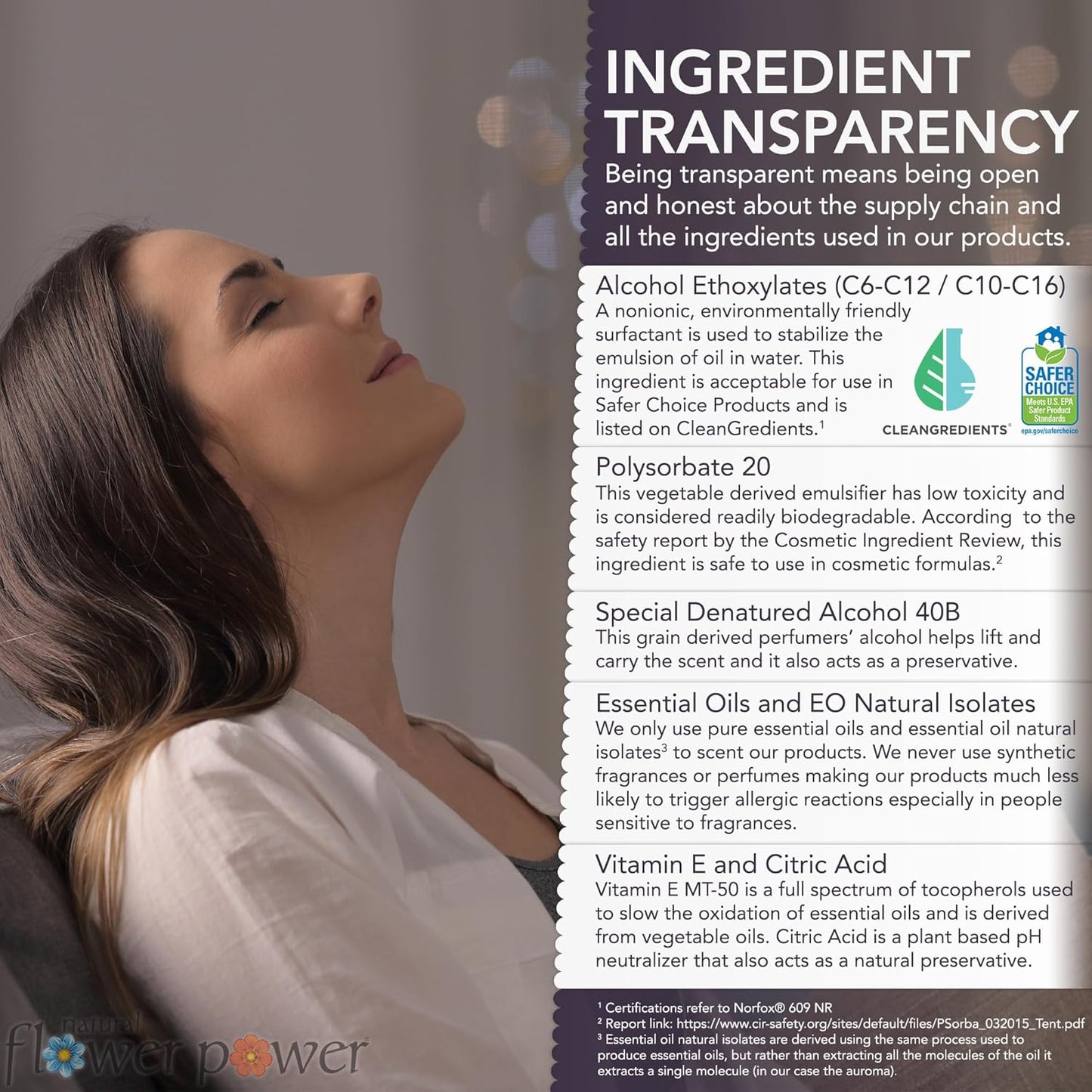 Air Freshener Spray - Odor Eliminator with Essential Oils for the Home, Car & Fabric - Cruelty Free & Vegan - Lavender + Peppermint & Lemon - 2 x 4 oz