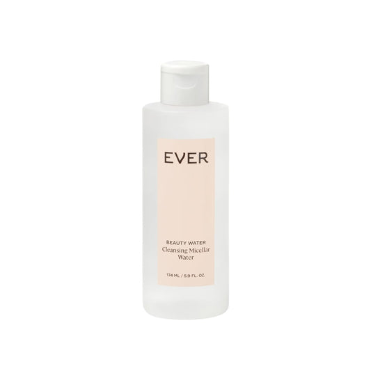 EVER Beauty Water Micellar Cleaning Water & Eye Makeup Remover – Rose Water, Lactic Acid & Pro/Prebiotics Cleanser for Sensitive Skin, Removes Waterproof Makeup, Tones & Hydrates - 5.9 fl oz