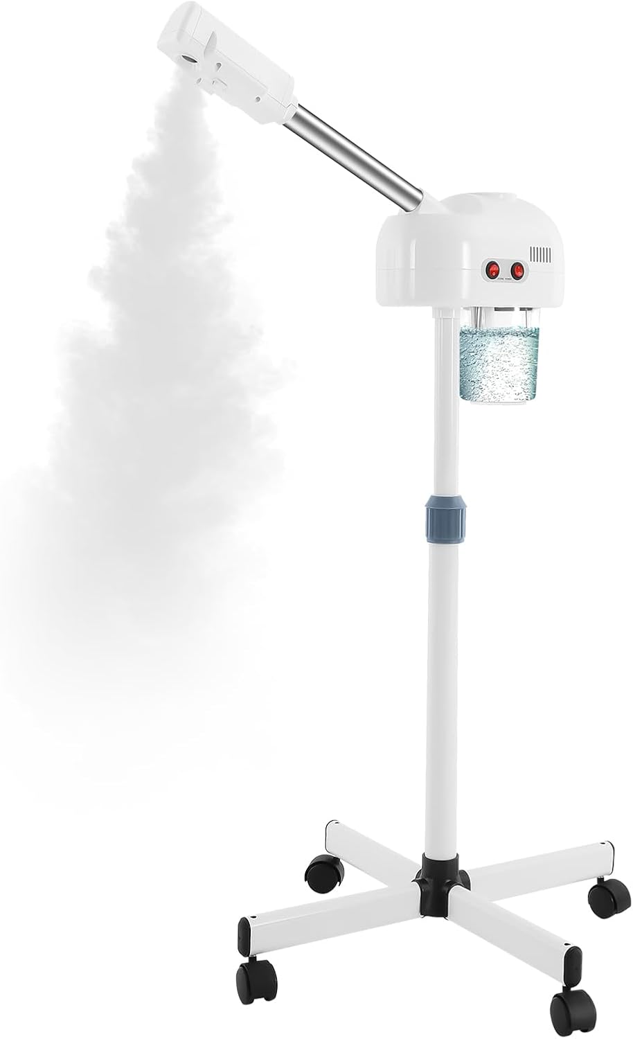 Professional Facial Steamer for Estheticians, Esthetician Facial Deep Cleaning Skin Care Equipment with Foldable Arm, Face Steamers on Wheels for Salon Beauty and Spa Shop