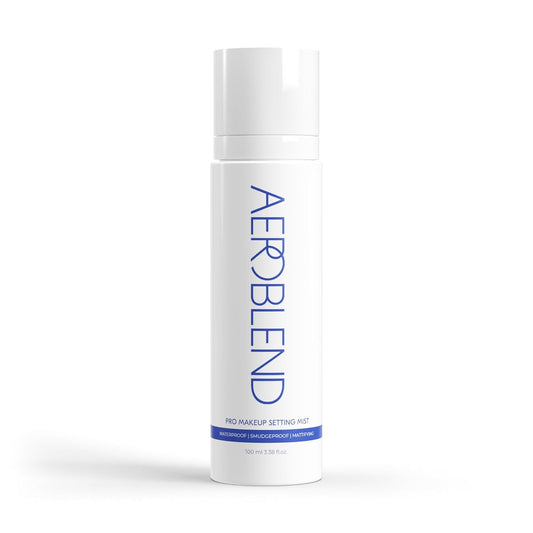 AEROBLEND Pro Makeup Setting Mist – Long-Lasting Matte Finish Setting Spray, Smudge-Proof & Waterproof for All-Day Hold