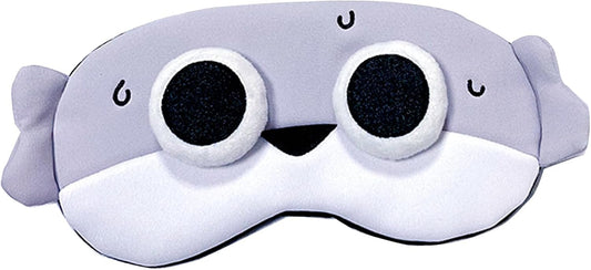 PERFECTSIGHT Fish Sleep Eye Masks, Cute Plush Sleep Eye Cover Lightweight Adjustable Eyeshade Faux Fur Mask Cover for Women Men Kids Sleep Travel Nap, Big Eye Girl, Sacabam