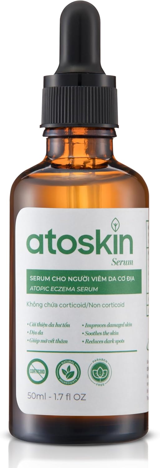 Atoskin Shower & Atoskin Serum - for Eczema, Psoriasis - Daily Body & Skin Care Duo with Botanical Extracts – Helps Improve Dry, Flaky, Itchy Skin
