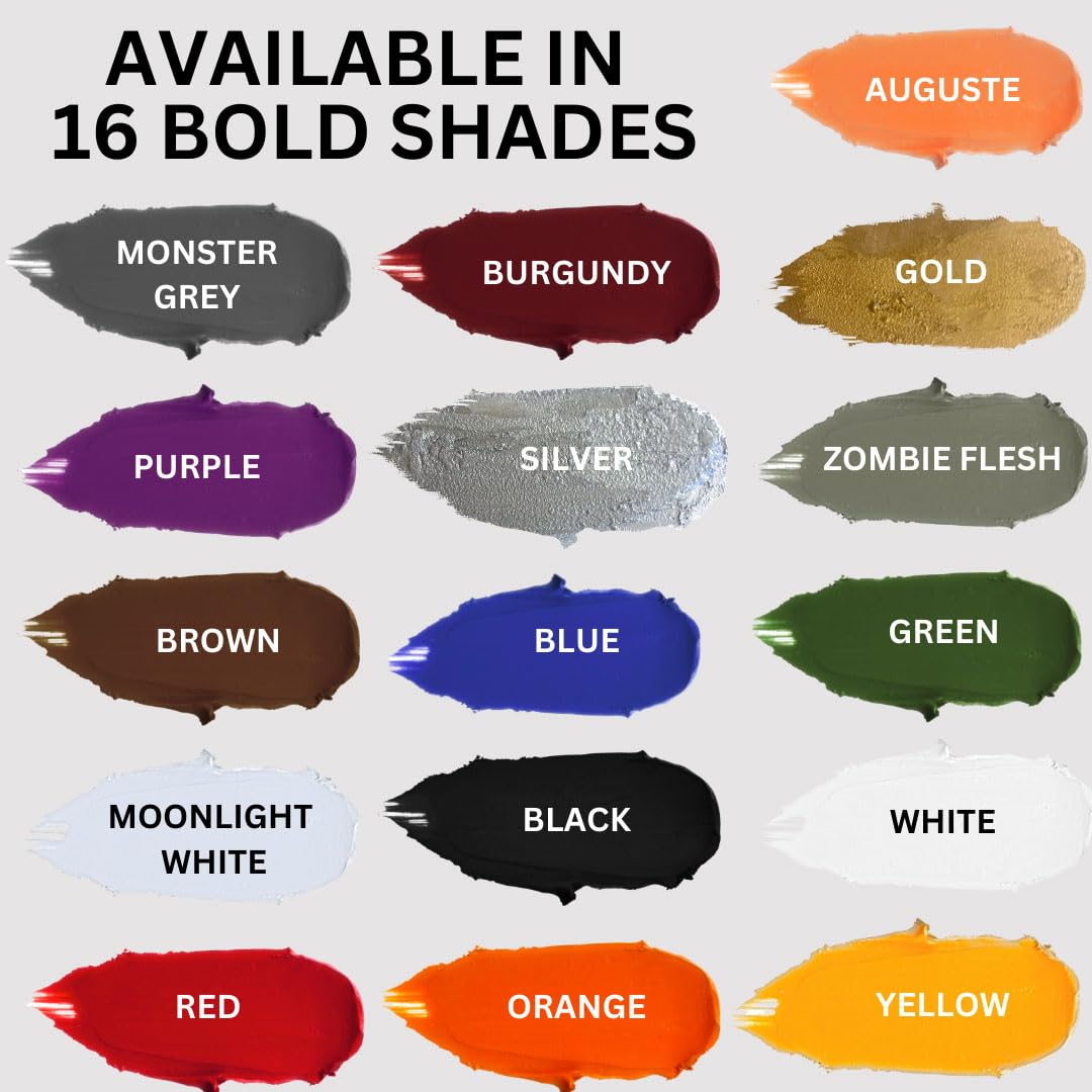 Mehron Makeup Color Cups | Stage, Foundation, Face Paint, Body Paint, Halloween | Face Paint Makeup | Greasepaint .5 oz (14 g) (Zombie Flesh)