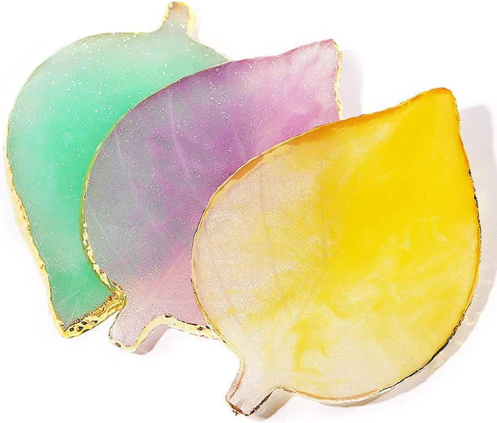 1 Pcs Leaf Resin Nail Art Palette Painting Makeup Palette Tray Cosmetic Nail Gel Polish Colors Mixing Pallet Pink