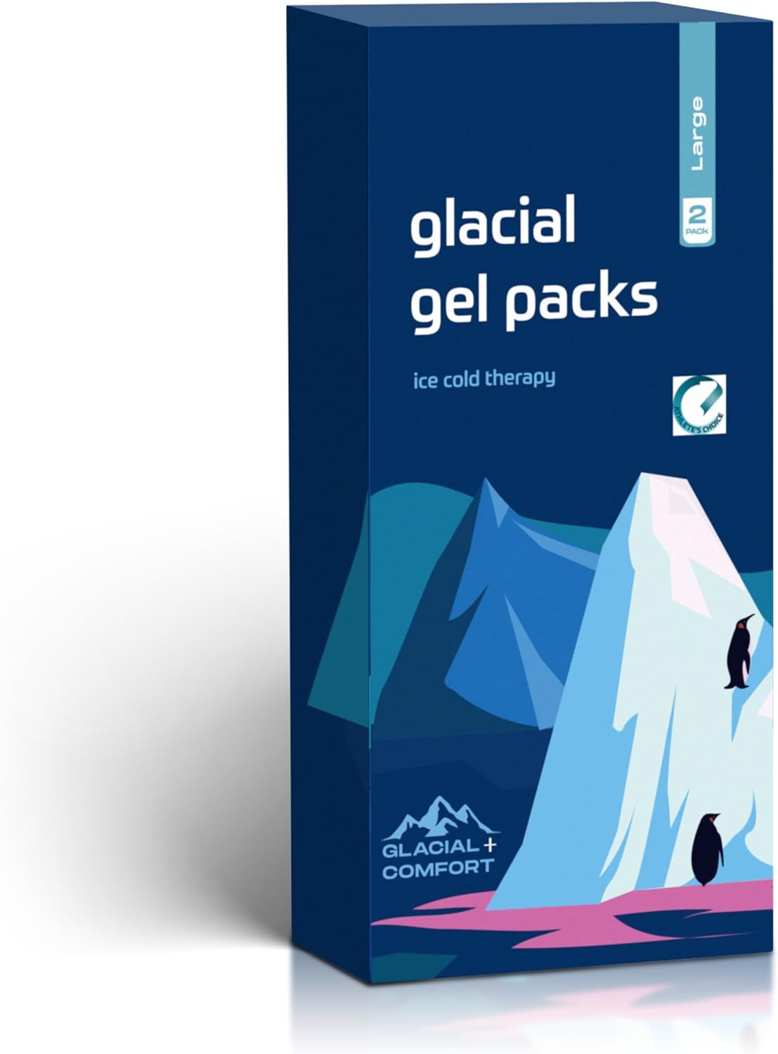 Glacial Comfort Gel Ice Pack for Back Pain - (15" x 11") Reusable Cold Pads for Hip, Knee, Shoulder Injuries, Muscle Strains, Migraine & Postpartum Recovery - Compression Pad.