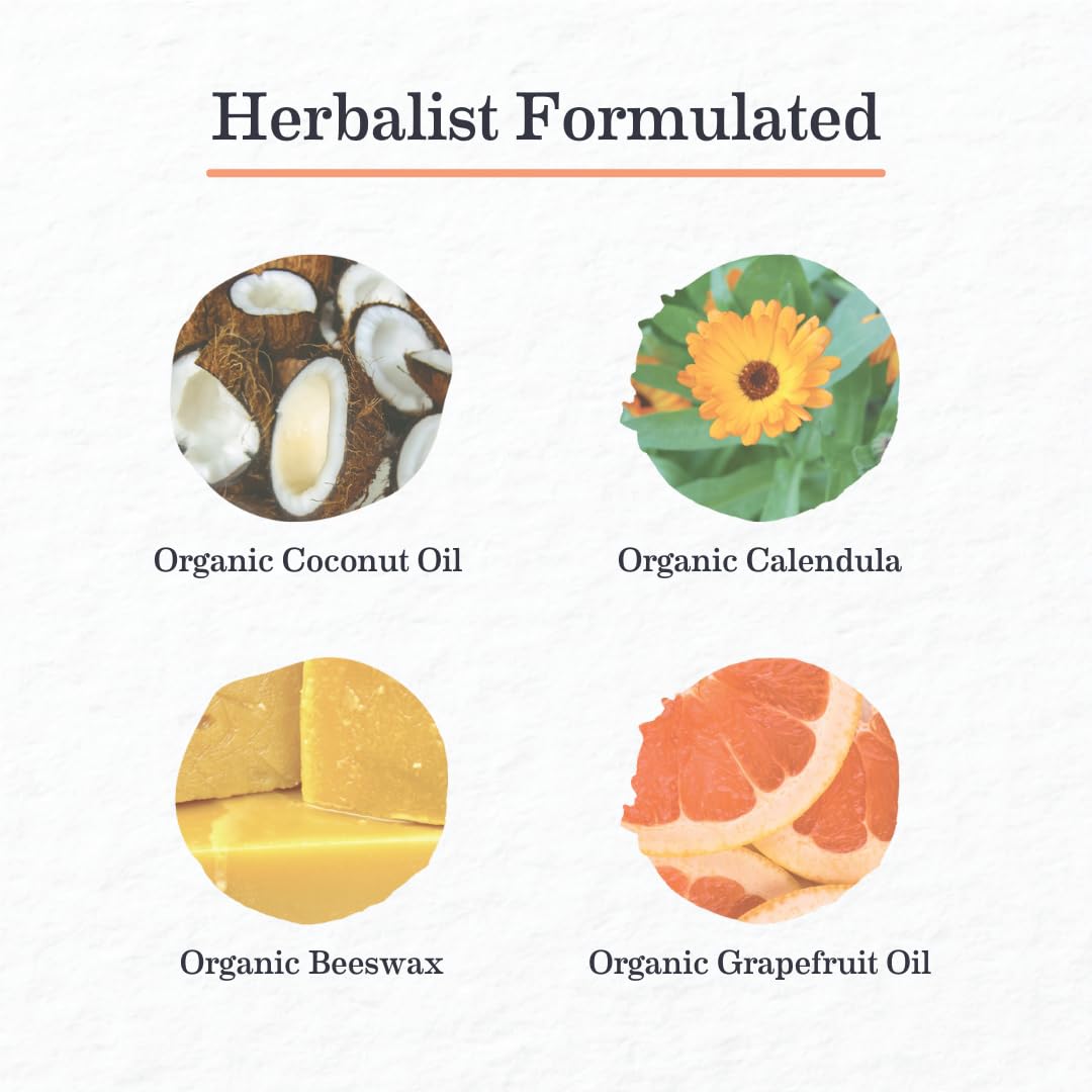 Earth Mama Bright Citrus Deodorant | Safe for Sensitive Skin, Pregnancy and Breastfeeding, Contains Organic Grapefruit and Calendula, No Baking Soda or Aluminum, 2.65-Ounce