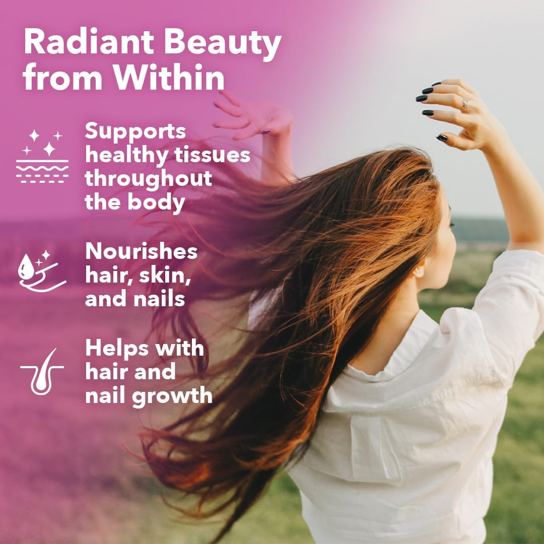 LifeSeasons Beau-T - Hair, Nail, & Skin Supplement - Promotes Healthy Hair and Nail Growth - Supports Clear Skin & Fights Acne - Nail Strengthener - Contains Biotin Collagen Turmeric - 180 Capsules
