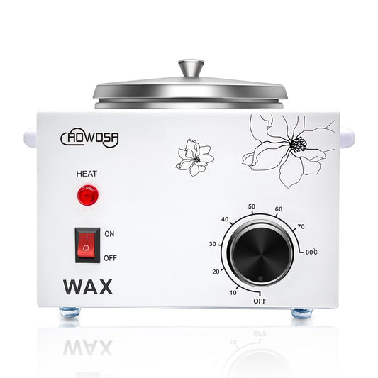Single Wax Warmer Professional Electric Wax Heater Machine for Hair Removal, Large Waxing Pot Paraffin Facial Skin Body SPA Salon Equipment with Adjustable Temperature Set