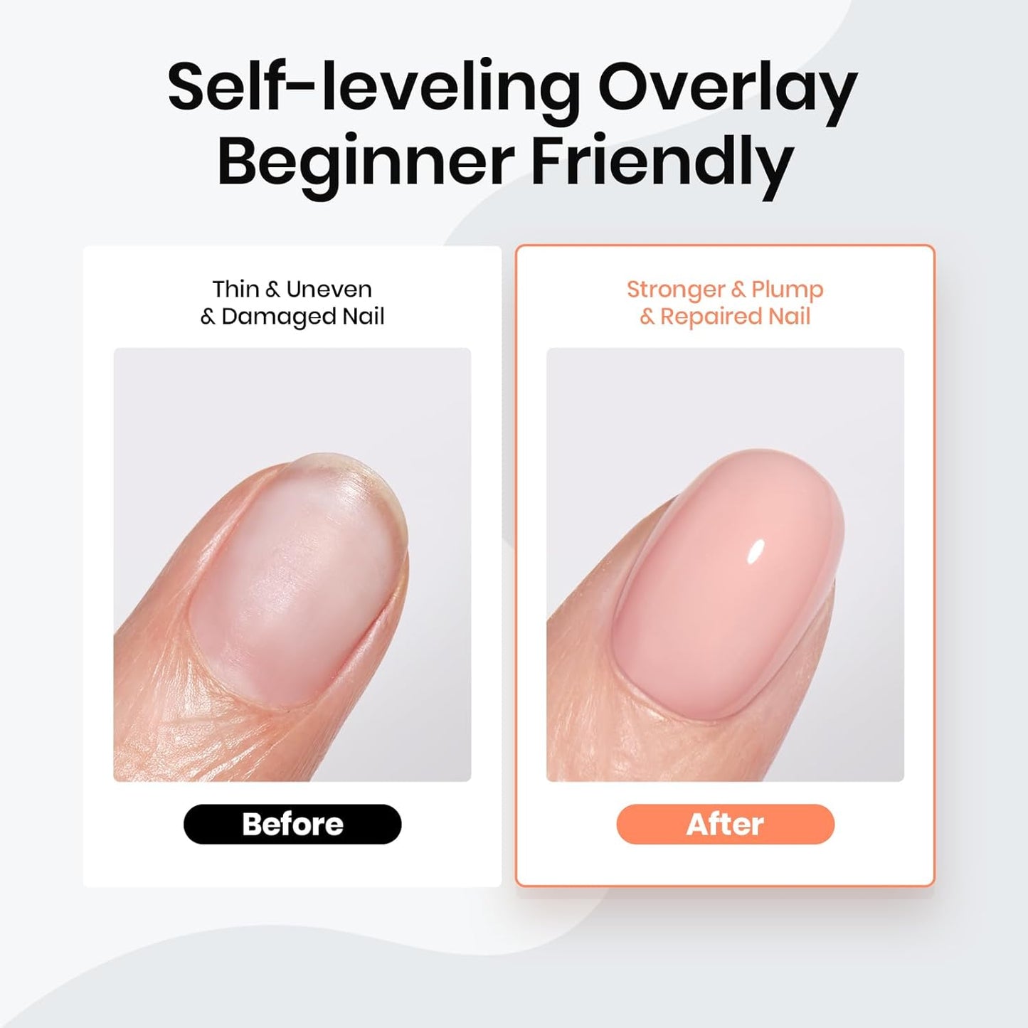 Beetles Nude Color Base Builder for Nails: Nail Strengthening Extension Sculpting Nail, Soak Off Long Lasting UV LED Gel Nail Polish Rubber Base Coat