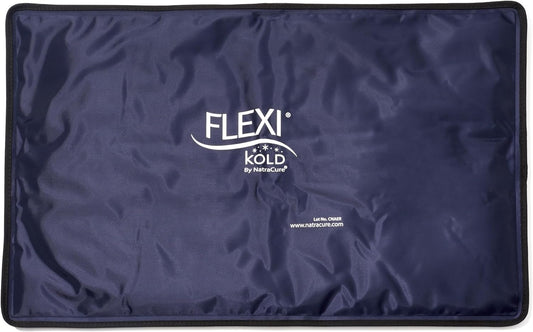 FlexiKold Extra Large Gel Soft Flexible Ice Pack for Injuries – Ice Compress, Ice Pad, & Flat Ice Wrap for Post Surgery for Injuries of Shoulder, HIPS & Full Back – XL – Oversize 13” x 21.5”