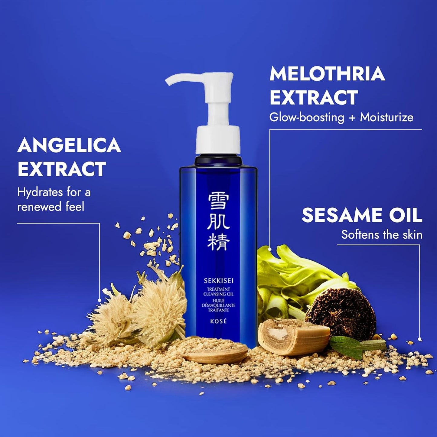 SEKKISEI Treatment Cleansing Oil, Facial Cleanser & Makeup Remover, 5.4 Ounce