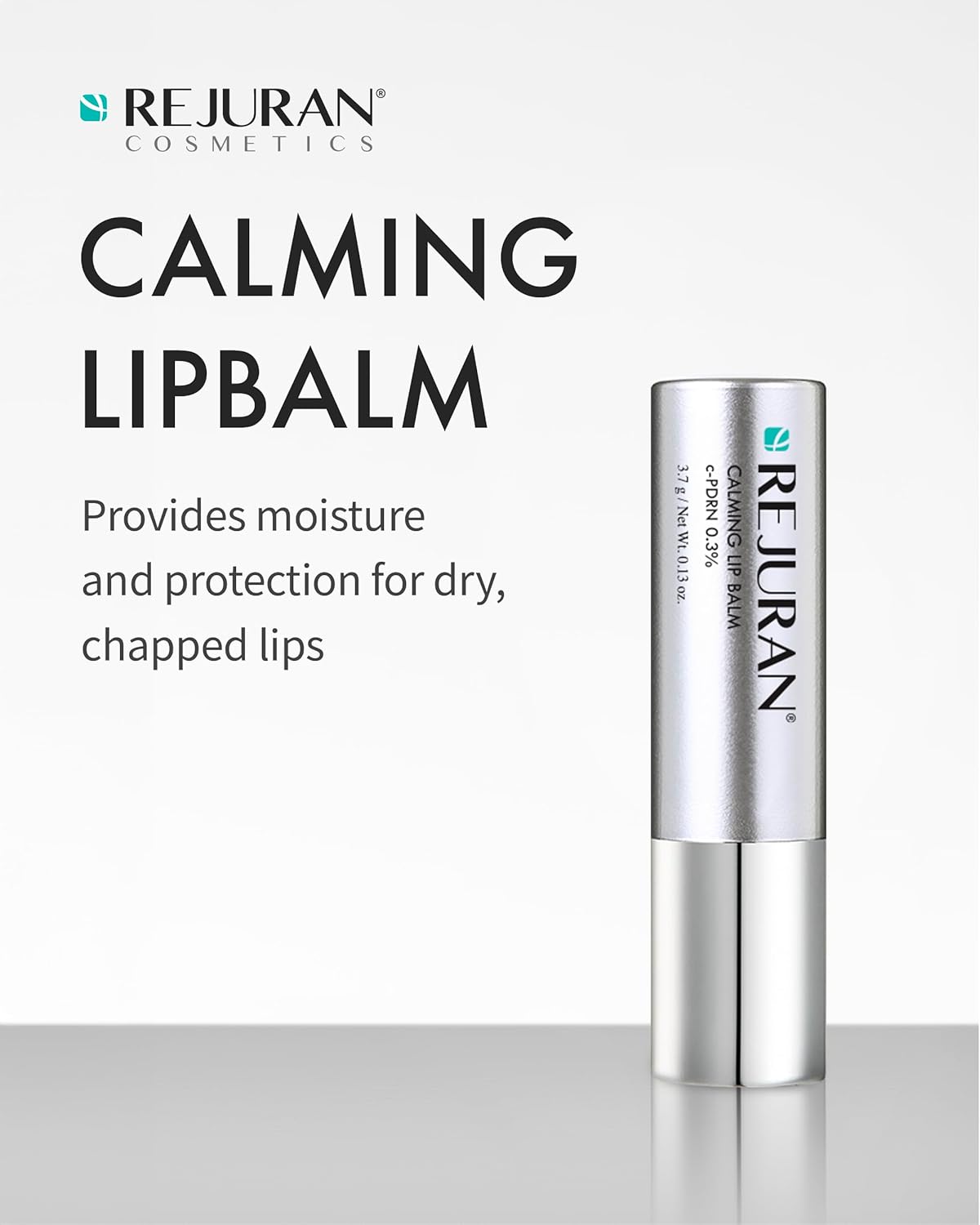 REJURAN® Calming Lip Balm, c-PDRN® – Deep Moisturizing & Soothing Care for Dry, Chapped Lips with Shea Butter & Jojoba Ester, Non-Sticky Formula & Fragrance-Free, Korean Skincare (3.7g)
