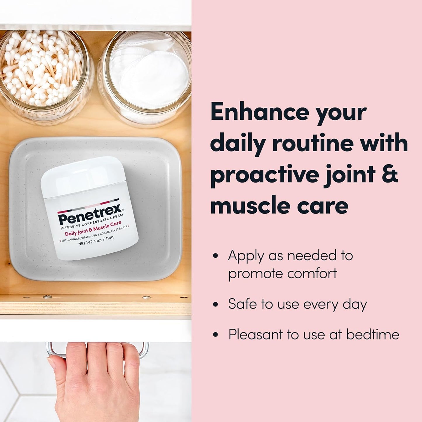 Penetrex Joint & Muscle Therapy Trio - Soothing Comfort for Back, Neck, Hands, Feet - Premium Whole Body, Rub with Arnica, Vitamin B6 MSM & Boswellia - 2oz, 3oz, 4oz