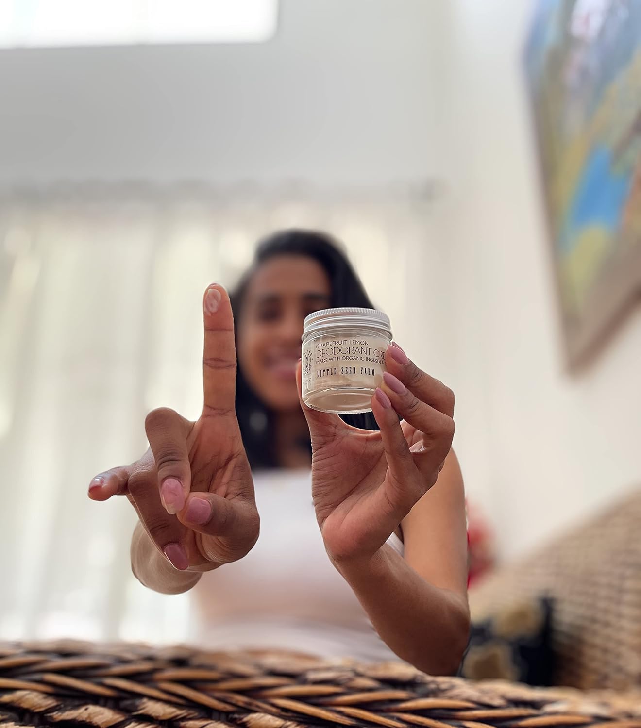 Little Seed Farm All Natural Deodorant Cream, Aluminum Free Deodorant for Women or Men, 2.4 Ounce - Grapefruit Lemon