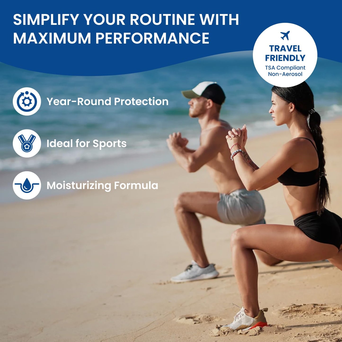 BU SPF 50 Fragrance Free Kids Sunscreen Spray for Face and Body, TSA Travel Size Sunscreen, Clear Non Aeorsol Spray, Non Greasy, Water Resistant and Oil Free, 3.3 oz (3-pack)