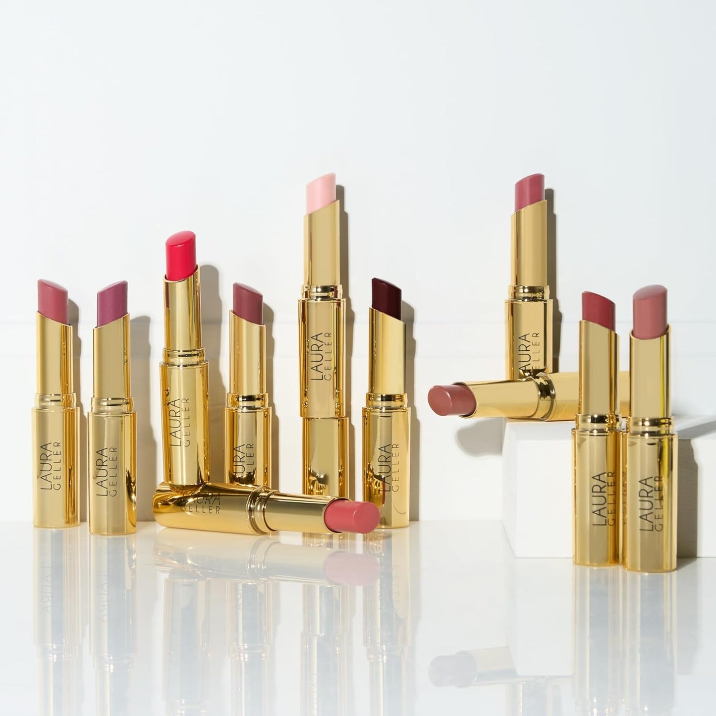 LAURA GELLER NEW YORK Jelly Balm Moisturizing Tinted Lip Color - Pink About It - Hydrating Vitamin E - Semi-Shine Finish