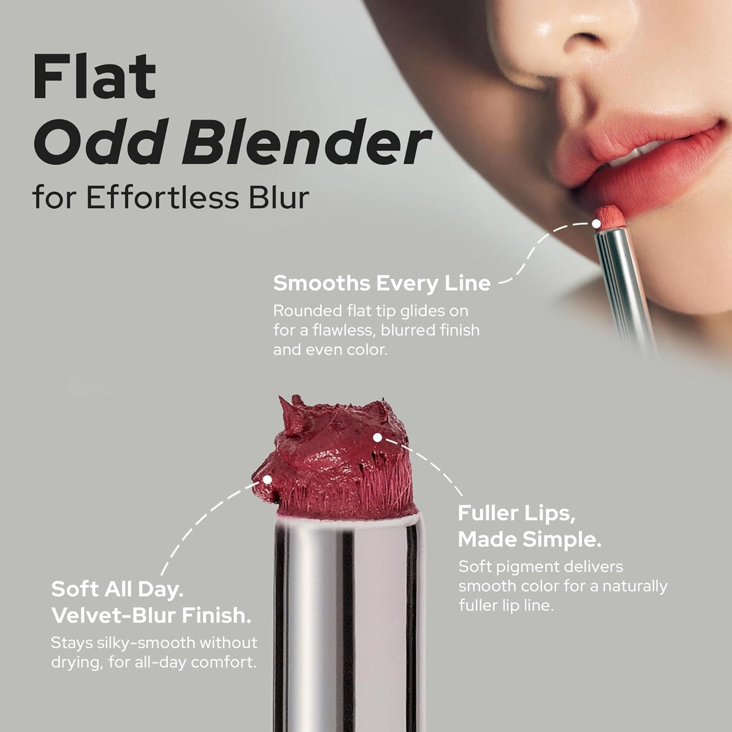 Unseen Blur Lip Tint Long-Lasting Stain, Blendable 3.2g (Connection, 3.2)