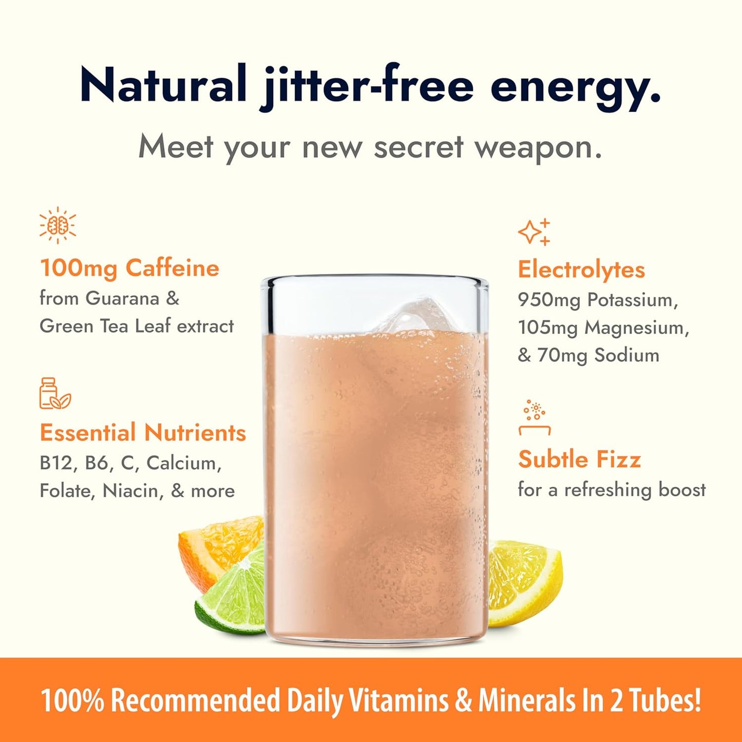 Zipfizz Daily Energy Drink Powder, Citrus, 20 Pack, 3-in-1 Sustained Energy, Rapid Hydration, and Essential Vitamins, Sugar-Free, Electrolyte Powder, Contains Vitamin B-12 & Antioxidants