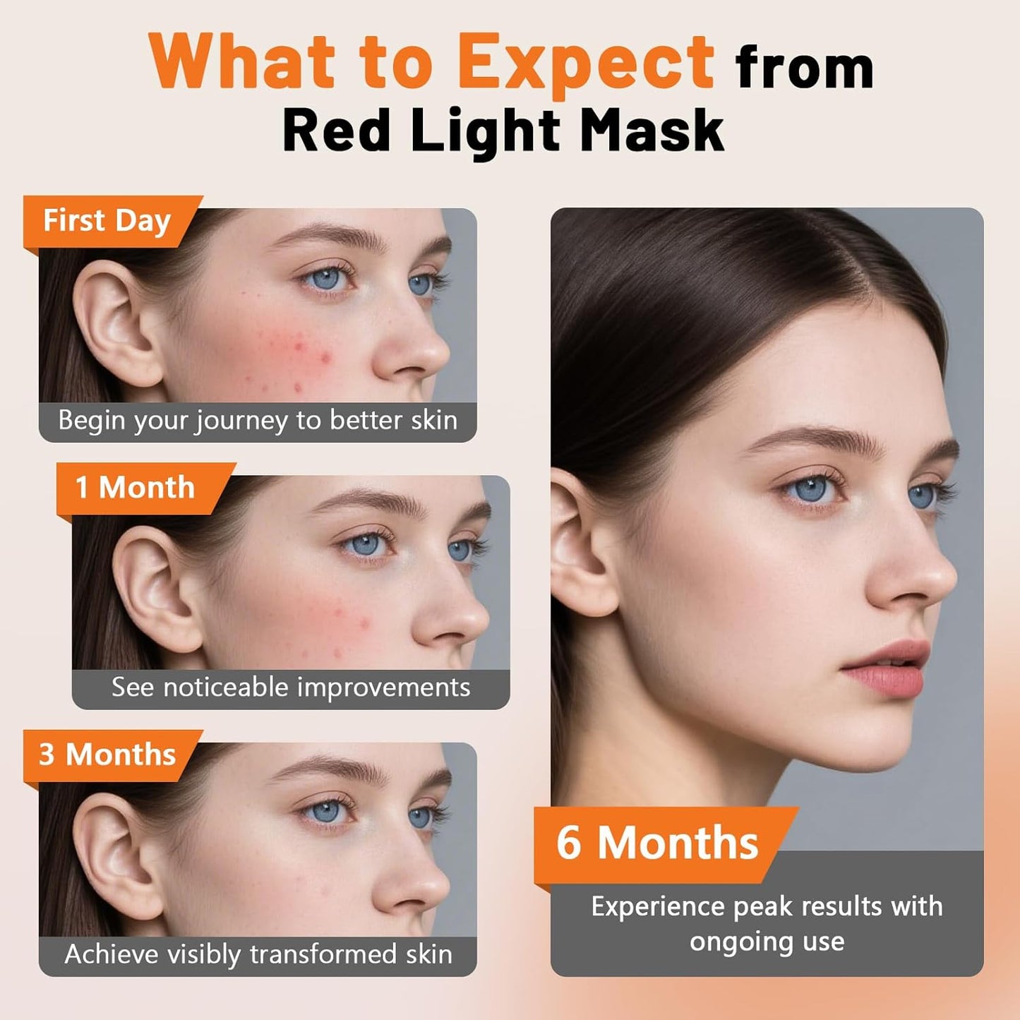 Red Light Therapy for Face, 8 Modes LED Face Mask Light Therapy with 2600mAh Timer Remote, Red Light Therapy Mask at Home, 630nm & 850nm Infrared Light Therapy Mask for Anti-Aging.