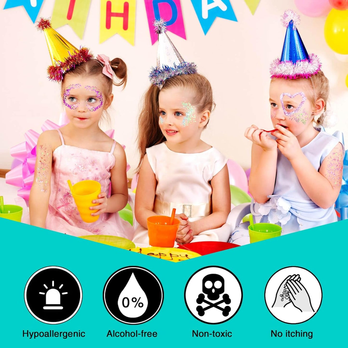 MEICOLY Chameleon Blue Body & Face Glitter Gel, Color Changing Mermaid Sparkle for Concerts & Parties, 50ml