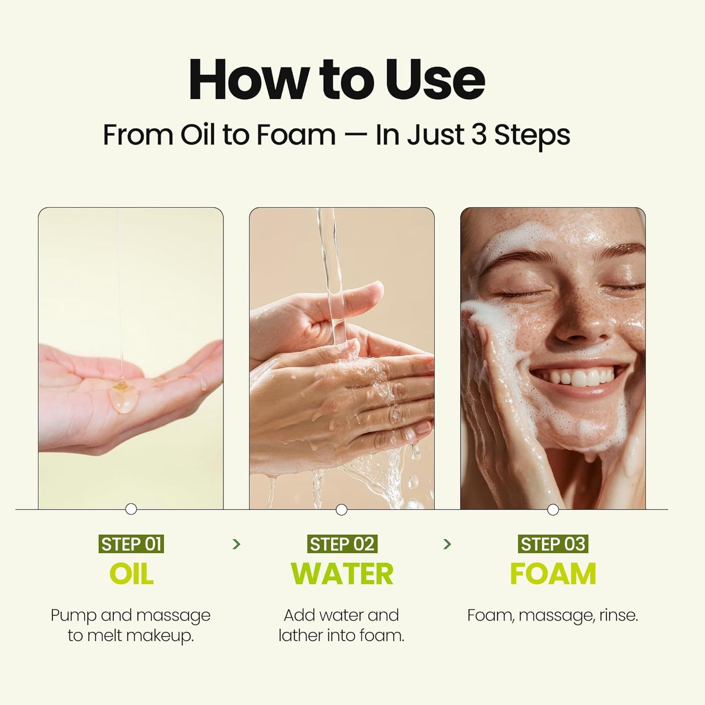 [K-Beauty] Hyaluron Vita Oil to Foam - All-in-One Korean Face Wash OilBased Foaming Facial Cleanser - Pore Minimizing & Blackhead Remover - Makeup Deep Cleansing Oil for Dry Skin (3.88 fl oz)