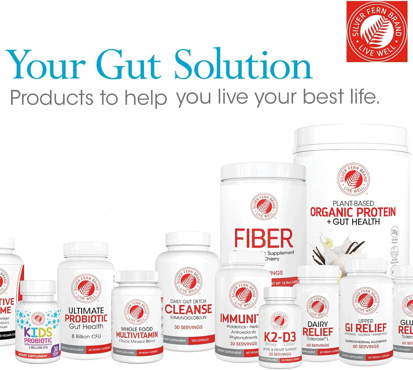 Silver Fern Brand Ultimate Clean-Up Kit - Mild Issues - Cleanse Capsules & Nano Scrub Liquid, I Kit, 30 Day Supply, No Gluten, No Dairy, Made in USA