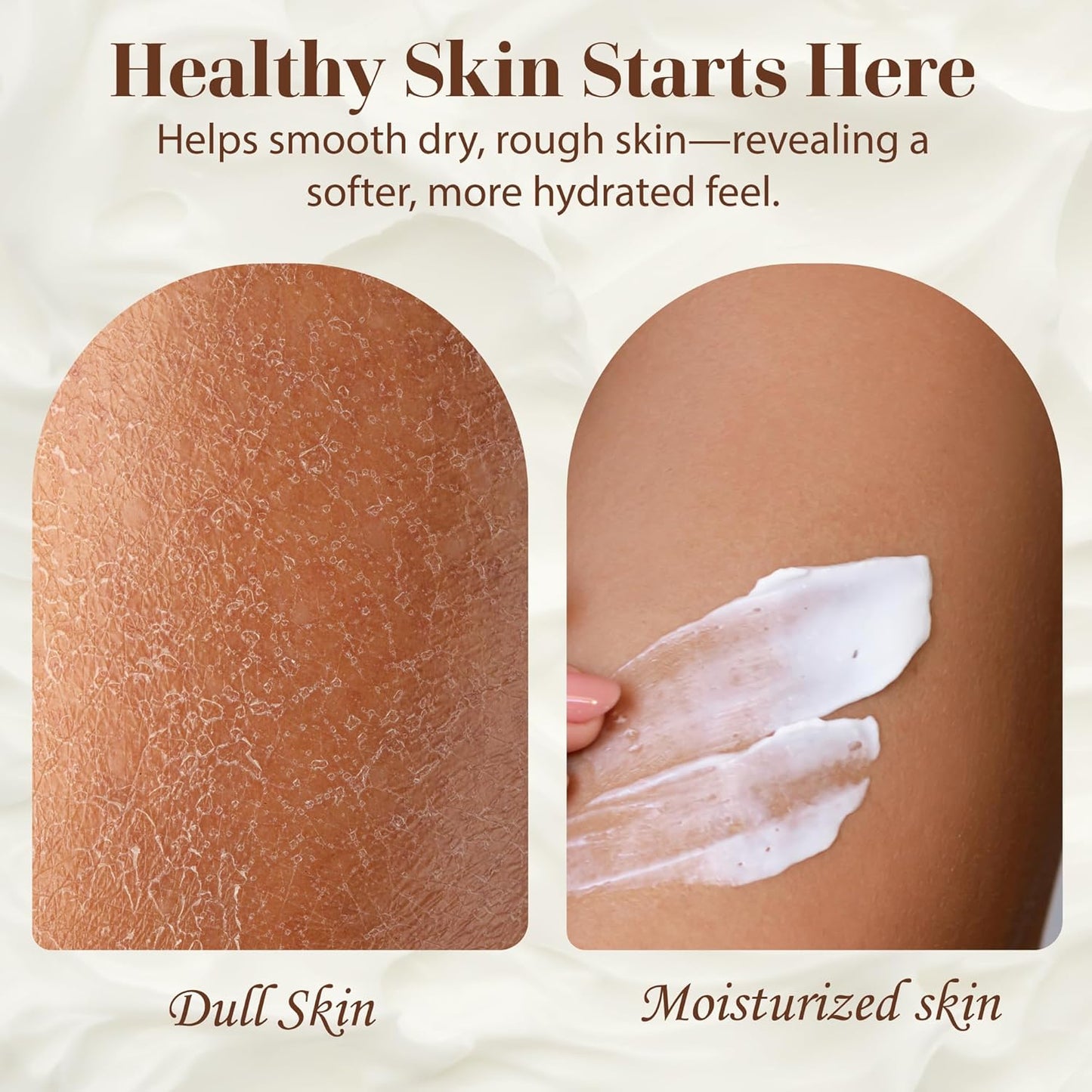 era of nature Shea Butter, Mango & Cocoa Blend Vital Whipped Body Cream for Women 16oz - Lightweight Whipped Lotion - Non-Greasy Body Butter Cream Lotion & Balm Moisturizer for Face, Hair & Dry Skin