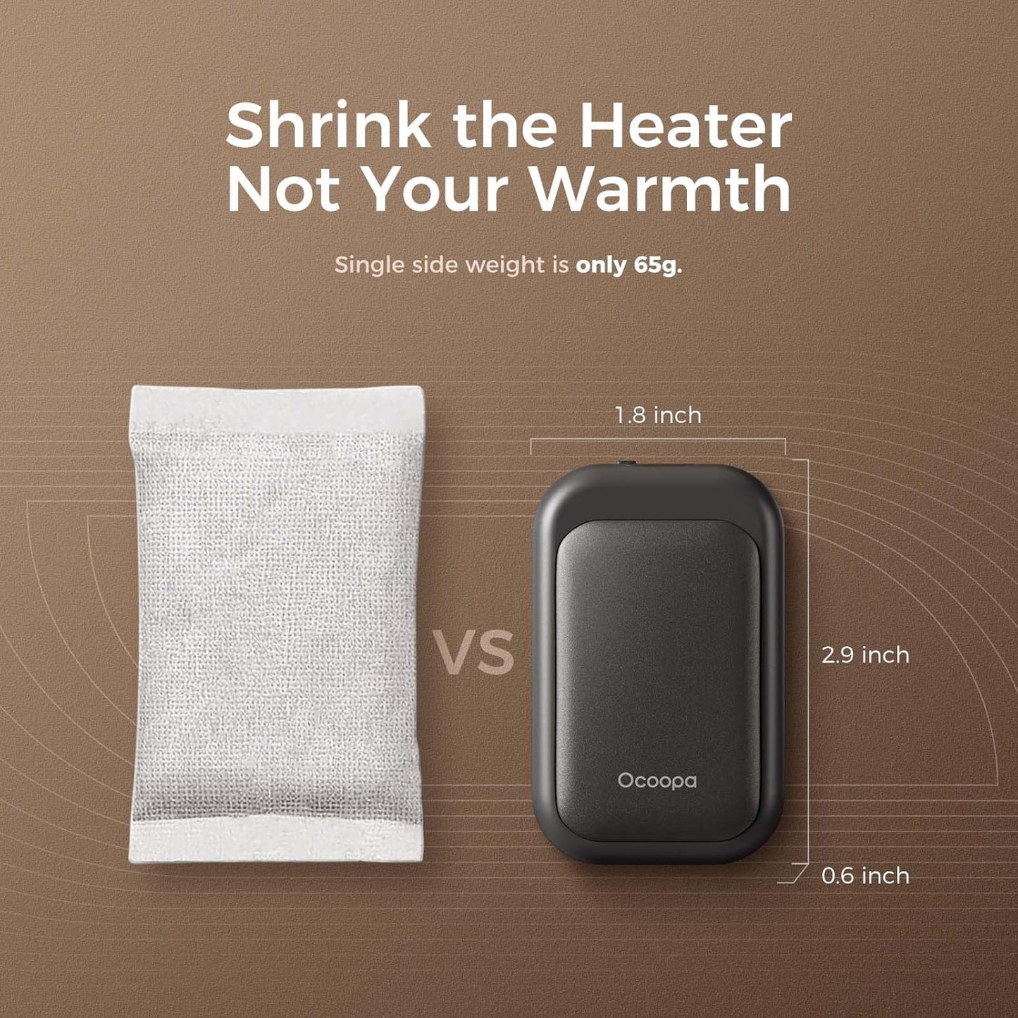 OCOOPA Magnetic Rechargeable Hand Warmers 2 Pack, Card-Style Electric AI Hand Warmers 5000mAh, Pocket Portable Hands Heater, UL Certified, for Men Women, Hunting Essentials, UT4 Young