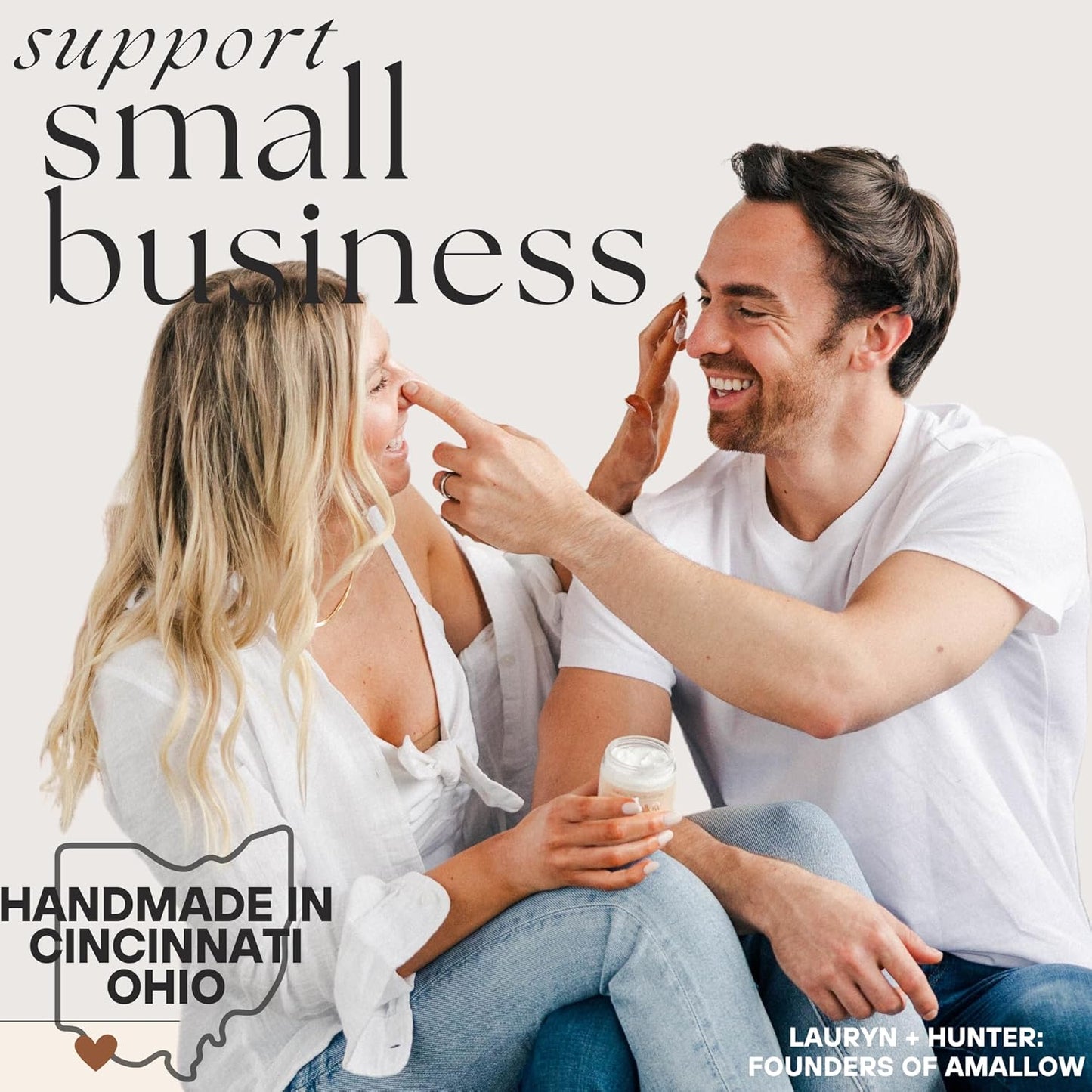 Amallow - Natural Deodorant – Aluminum Salt-Free, Tallow-Based, Baking Soda-Free, with Magnesium & Zinc – Long-Lasting Odor Protection – Handcrafted in the USA – 2.6 oz (Citrus Blossom)