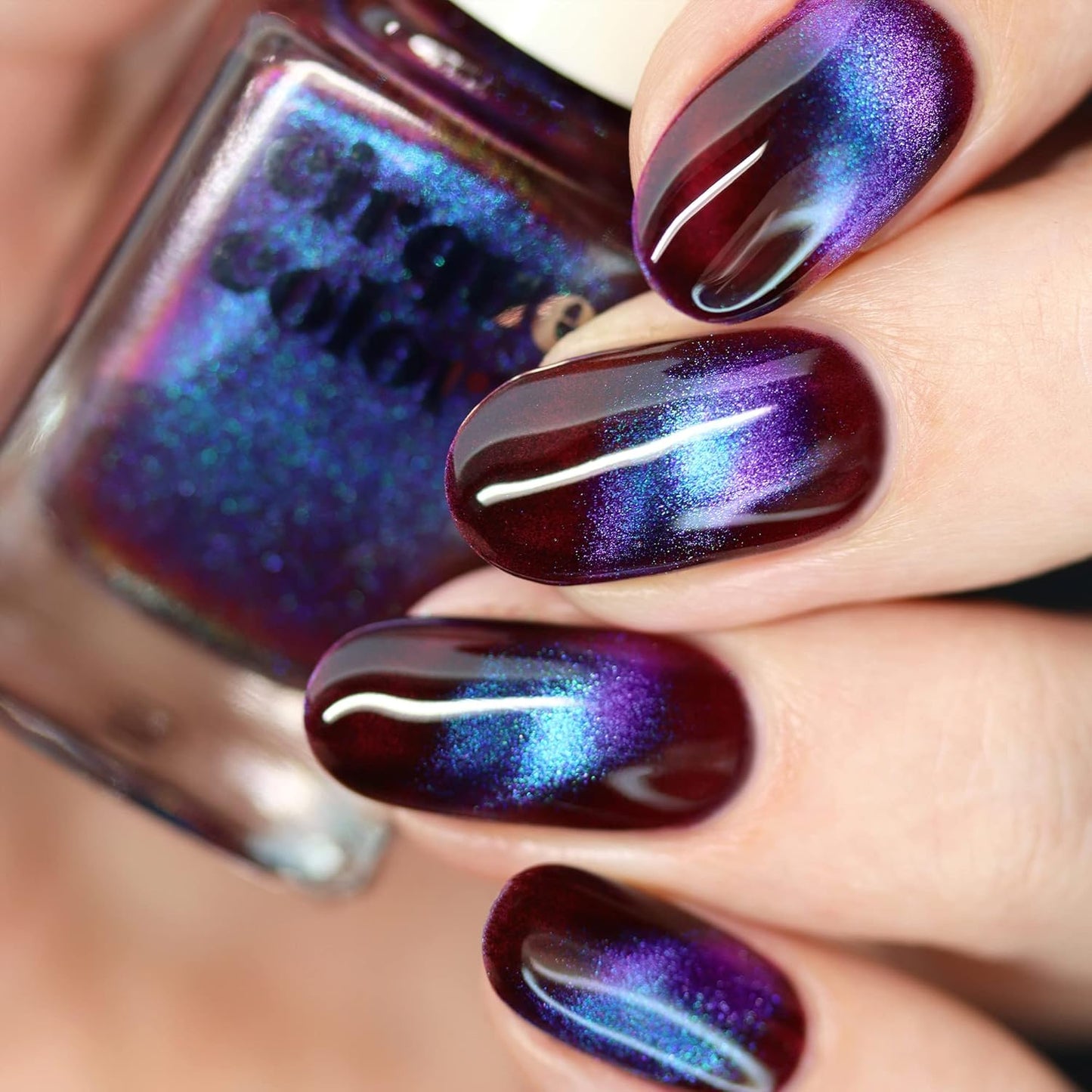 Cirque Colors Paradox - Dark Purple Magnetic Multichrome Nail Polish - 0.37 Fl Oz (11 mL) - Vegan & Cruelty-Free