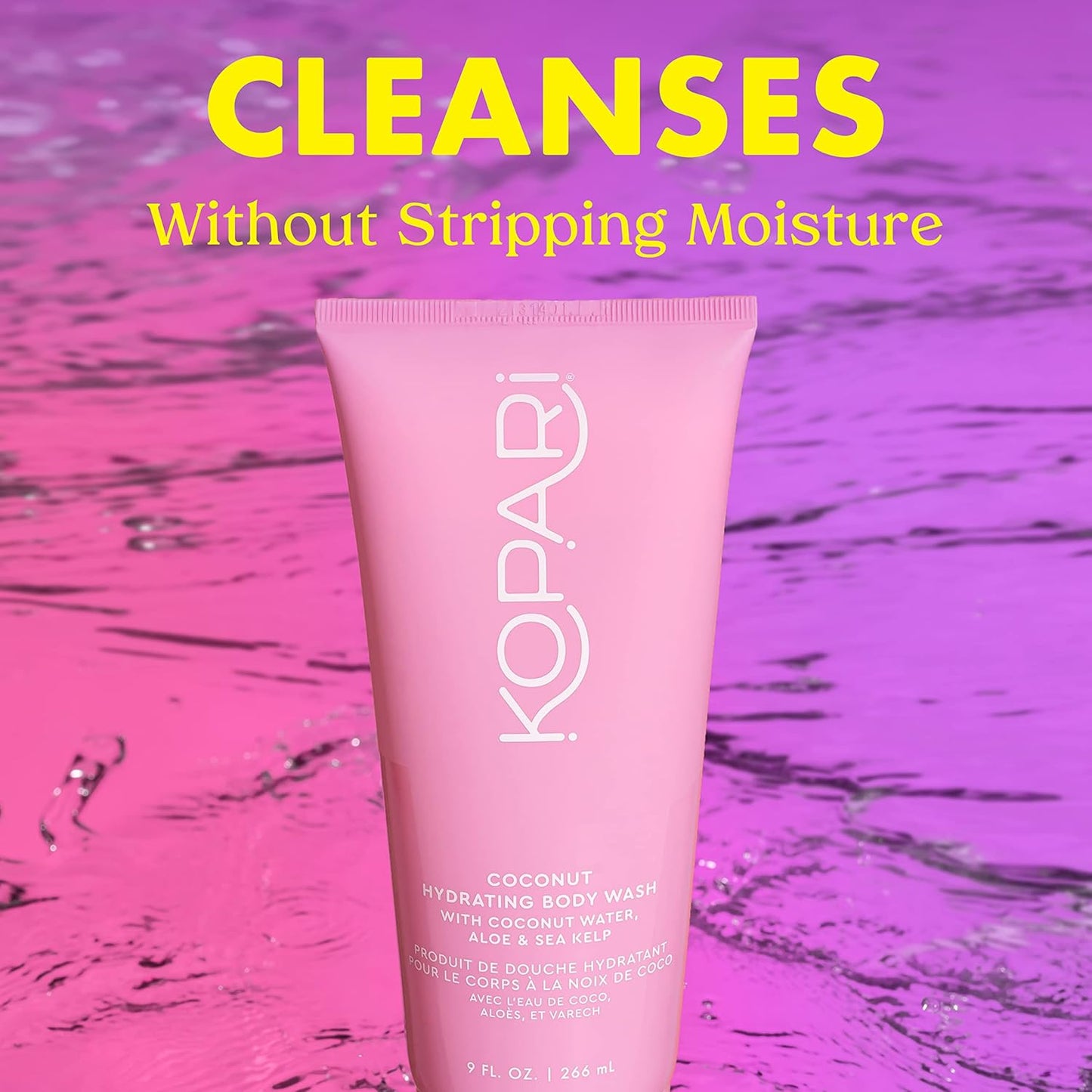 Kopari Hydrating Body Wash - Non-Toxic, Paraben Free, Gluten Free & Cruelty Free - Made with Organic Coconut Oil - 9 oz