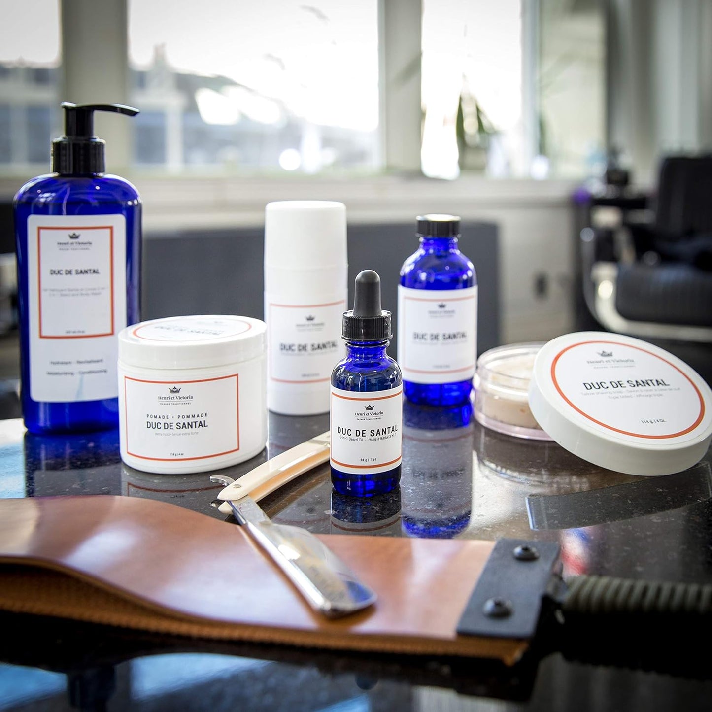 Aftershave for Men | Duc de Santal Chic and Subtle Scent | Canadian Made by Skilled Artisan | After Shave Balm Prevent and Cure Razor Burns | 100 ml (3.4 oz)