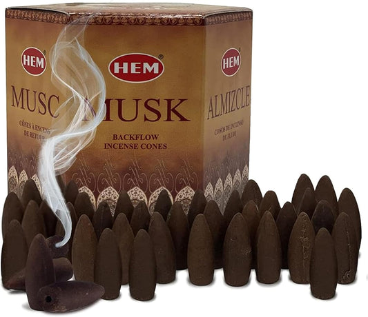 TRUMIRI Musk Backflow Incense Cones For Waterfall And Mat Bundle Inciensos Aromaticos|Incienso|Inciense|Insienso