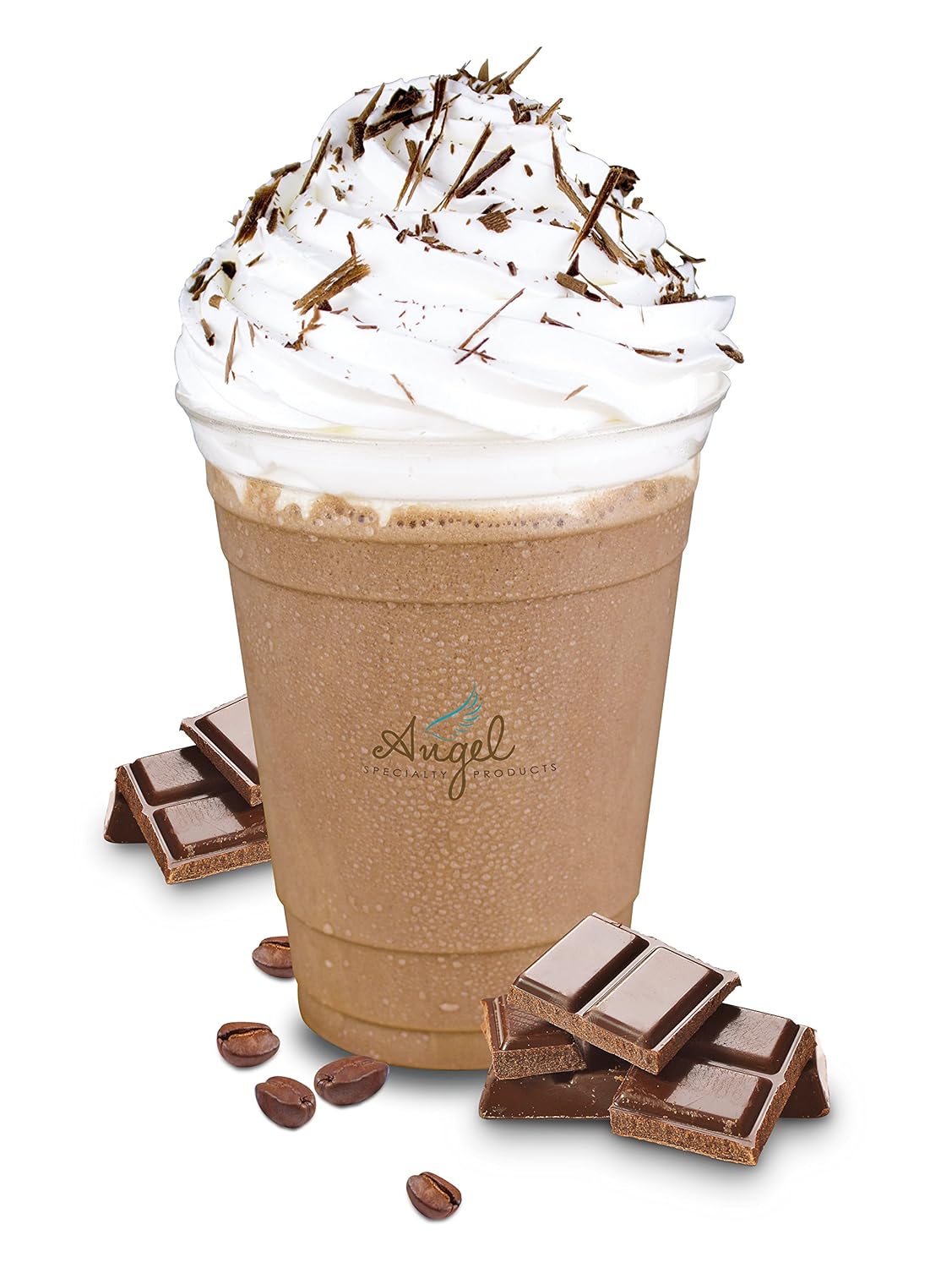 Angel Specialty Products, Blended Ice Coffee, Instant Frappe Powder Drink Mix, 3-Pound Bag, Mocha [34 Servings]